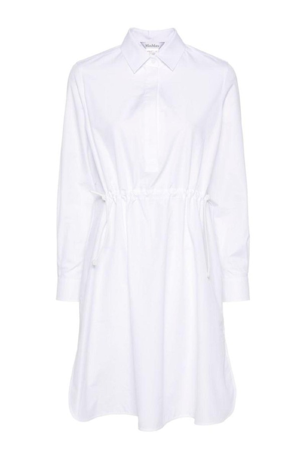 MAX MARA - 긴소매 원피스 - 막스마라 여성 원피스 COTTON MIDI SHIRTDRESS NB30