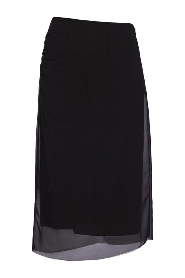 PRADA - 미디스커트 - 프라다 여성 스커트 GEORGETTE MIDI SKIRT NB30