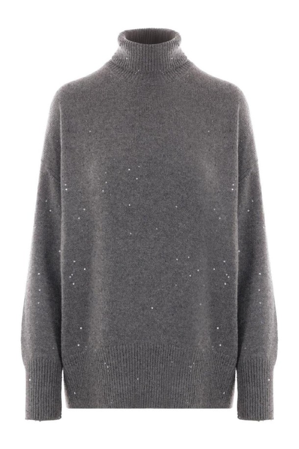 BRUNELLO CUCINELLI - 스웨터 - 브루넬로 쿠치넬리 여성 스웨터 CASHMERE TURTLENECK SWEATER NB30