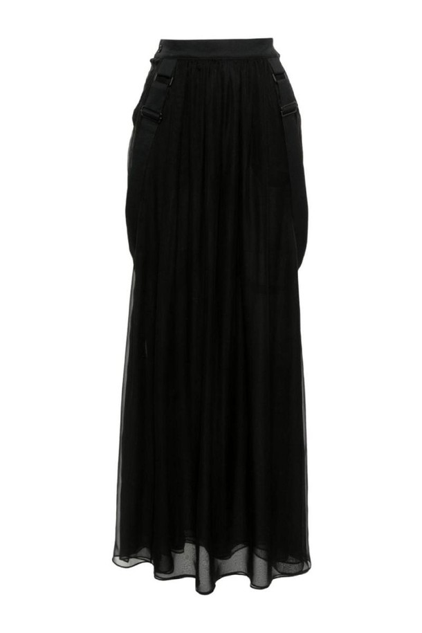 MAX MARA - 미디스커트 - 막스마라 여성 스커트 SILK CHIFFON LONG SKIRT NB30