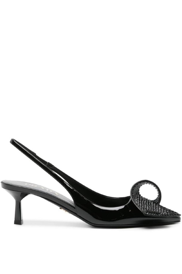 PRADA - 펌프스 - 프라다 여성 슬링백 PATENT LEATHER SLINGBACK PUMPS NB30