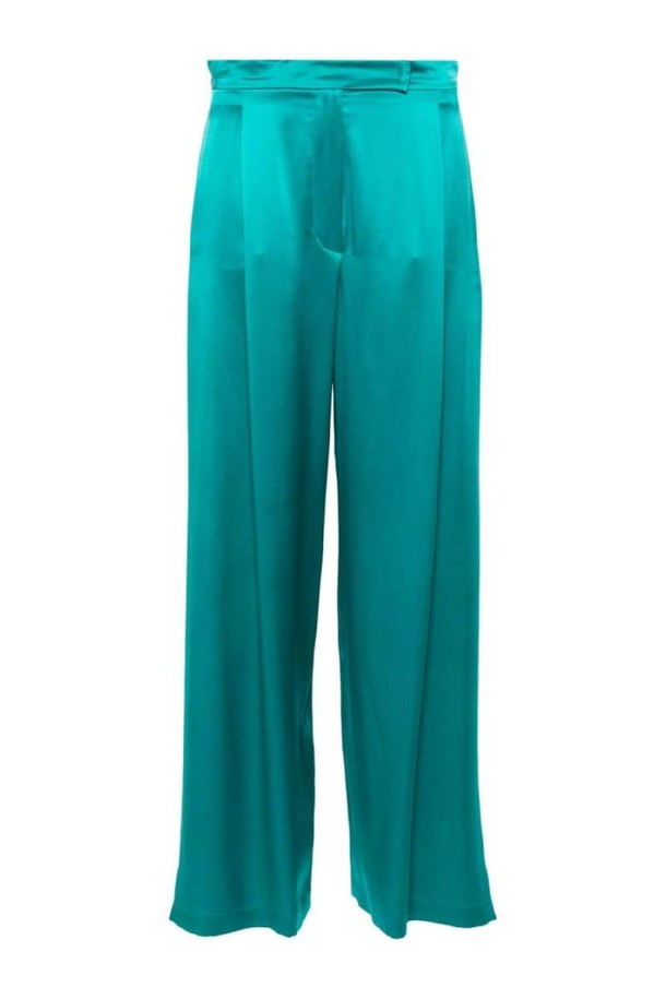 MAX MARA - 롱/미디팬츠 - 막스마라 여성 바지 SATIN WIDE LEG SILK TROUSERS NB30