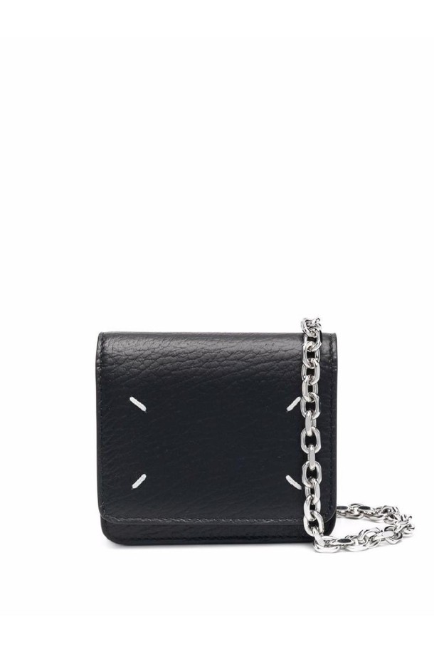 Maison Margiela - 반지갑 - 메종마르지엘라 여성 지갑 FOUR STITCHES LEATHER WALLET ON CHAIN NB30