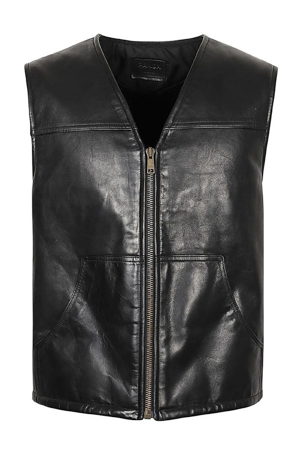 PRADA - 베스트 - 프라다 남성 조끼 LOGO LEATHER VEST NB30