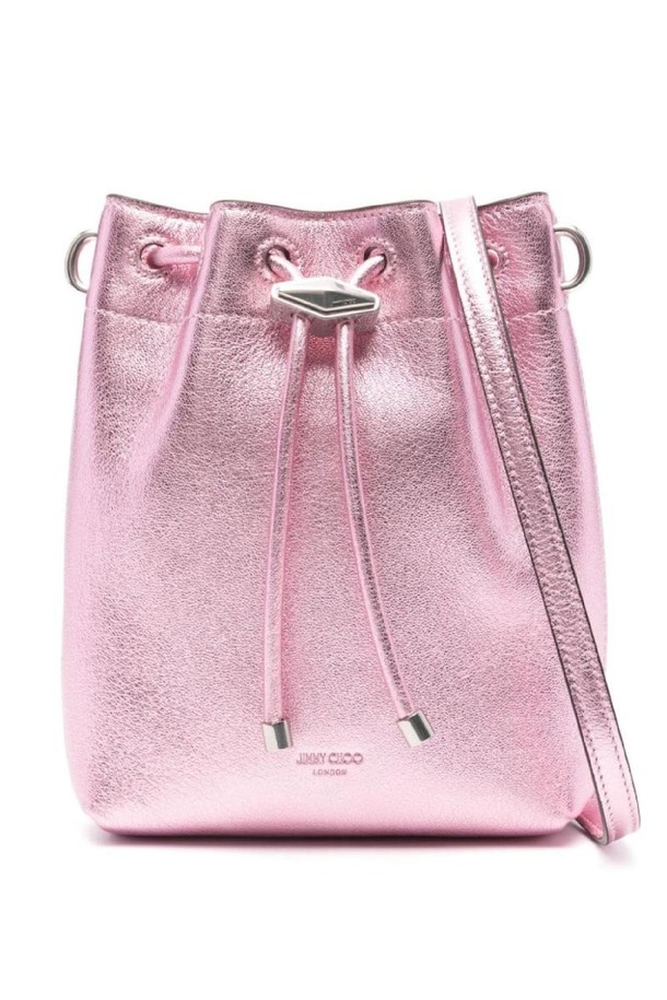 JIMMY CHOO - 숄더백 - 지미추 여성 숄더백 BON BON METALLIC LEATHER MINI BUCKET BAG NB30