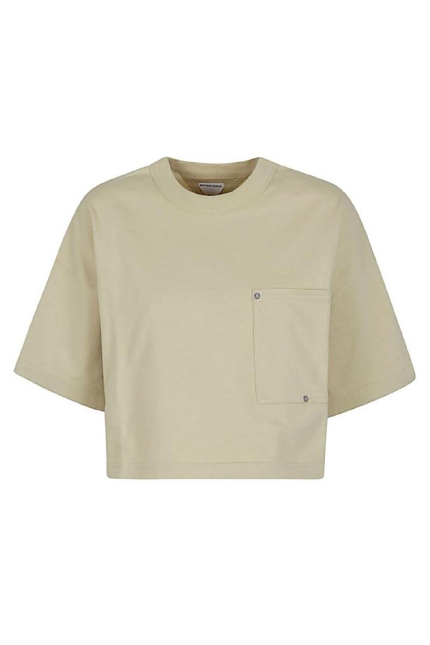 Bottega Veneta - 반소매 티셔츠 - 보테가 베네타 여성 티셔츠 COTTON T SHIRT NB30