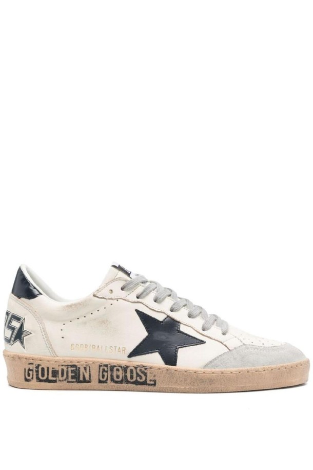 GOLDEN GOOSE  - 스니커즈 - 골든구스 남성 스니커즈 BALL STAR LEATHER SNEAKERS NB30