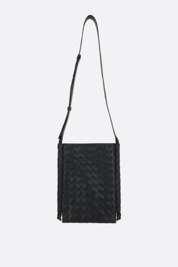 Bottega Veneta - 숄더/크로스백 - 보테가 베네타 남성 메신저백 Flat Loop small crossbody bag in Intrecciato VN NB26