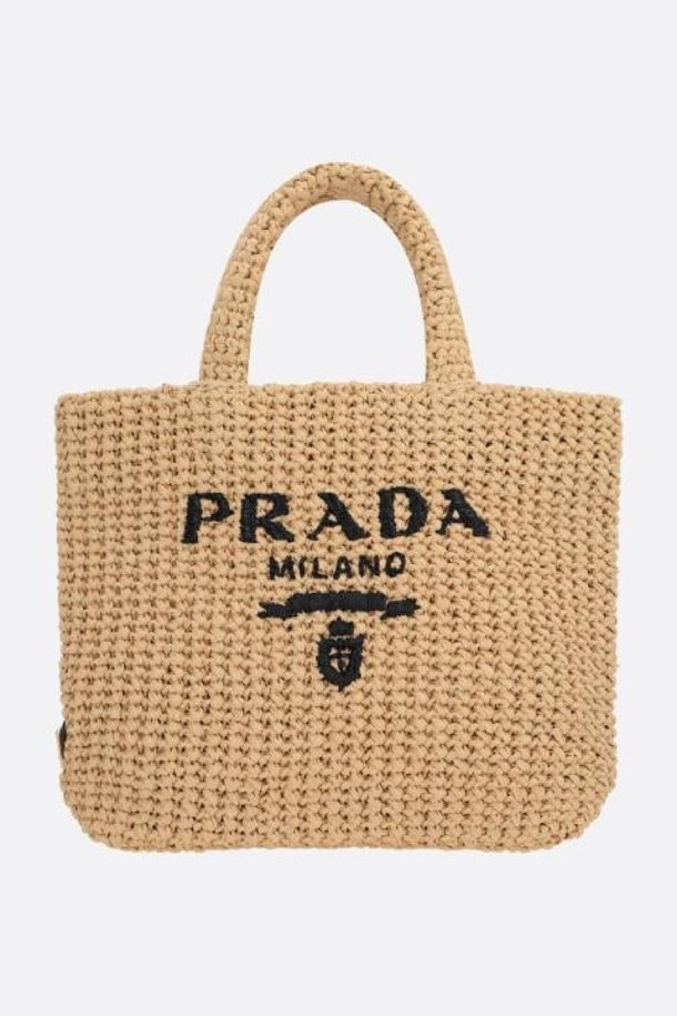 PRADA - 토트백 - 프라다 여성 토트백 synthetic raffia small shopping bag NB26