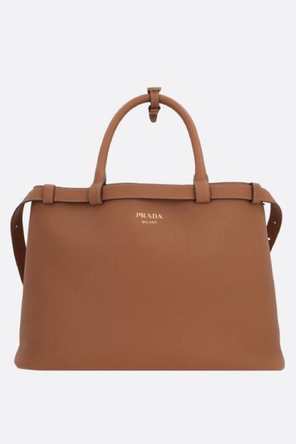 PRADA - 숄더백 - 프라다 여성 숄더백 Prada Buckle medium grainy leather handbag NB26