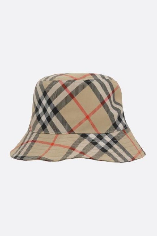 BURBERRY - 모자 - 버버리 여성 모자 Check nylon bucket hat NB26