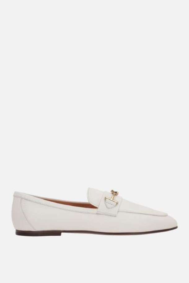 TOD'S - 코트 - 토즈 여성 로퍼 grainy leather loafers with double T NB26