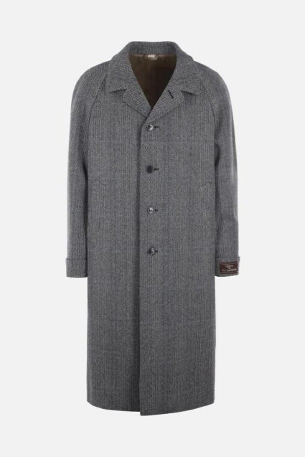 GUCCI - 코트 - 구찌 남성 코트 single breasted wool and cashmere blend coat NB26