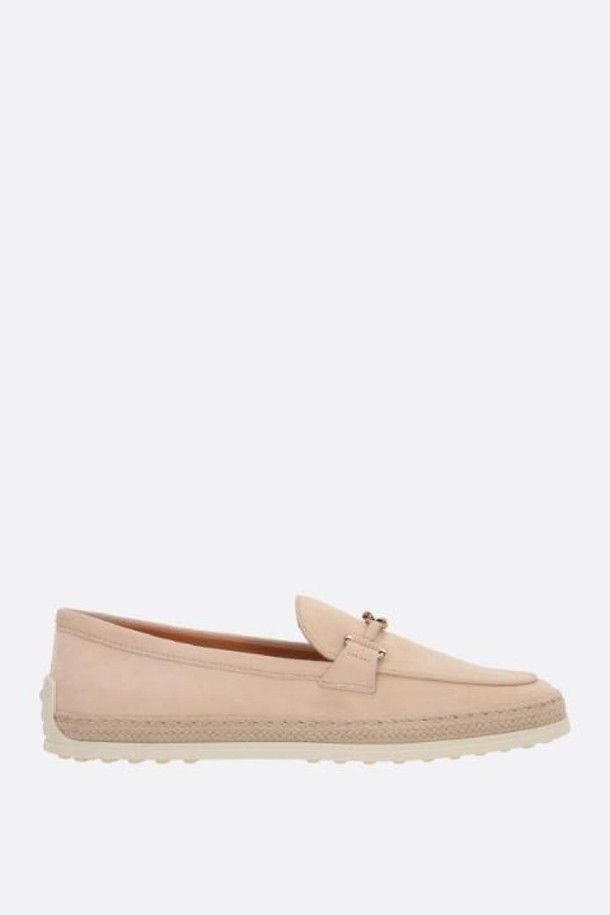 TOD'S - 코트 - 토즈 여성 로퍼 suede loafers with double T NB26