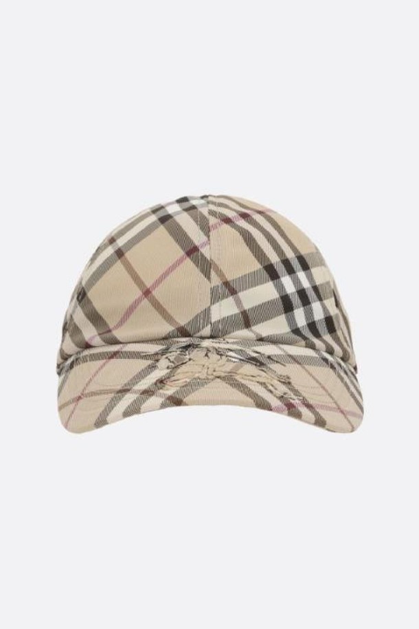 BURBERRY - 모자 - 버버리 여성 모자 Check twill baseball cap NB26