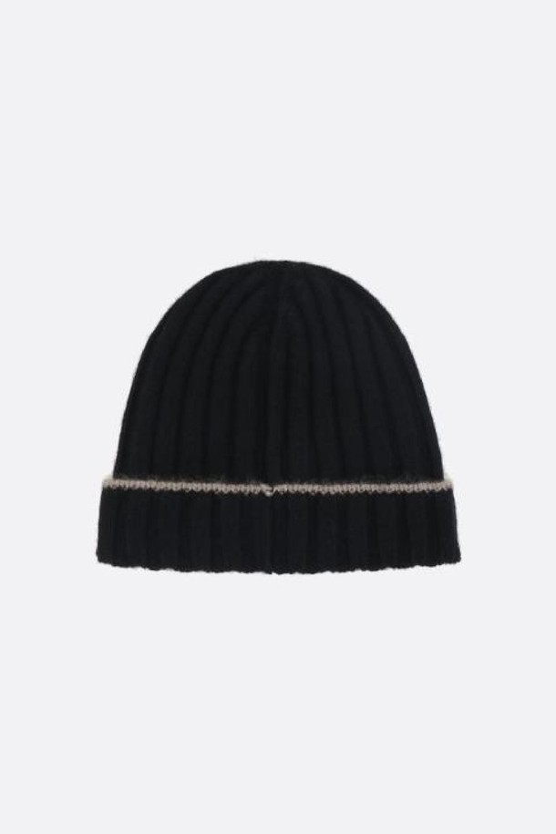 BRUNELLO CUCINELLI - 모자 - 브루넬로 쿠치넬리 남성 모자 rib knit cashmere beanie NB26