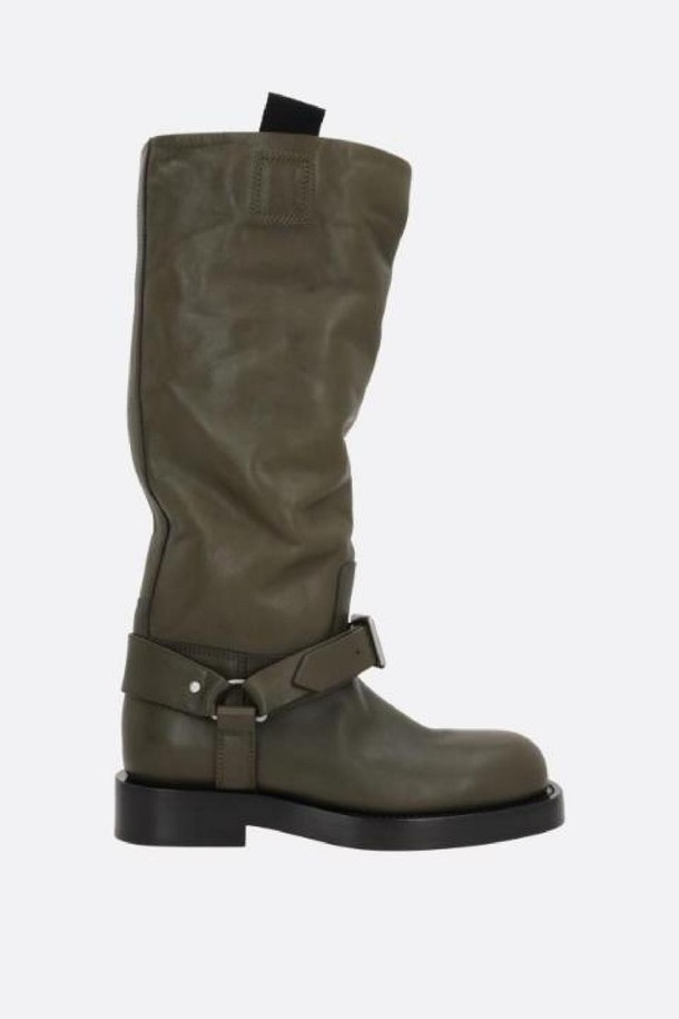 BURBERRY - 부츠/워커 - 버버리 여성 부츠 Saddle biker boots in soft leather NB26