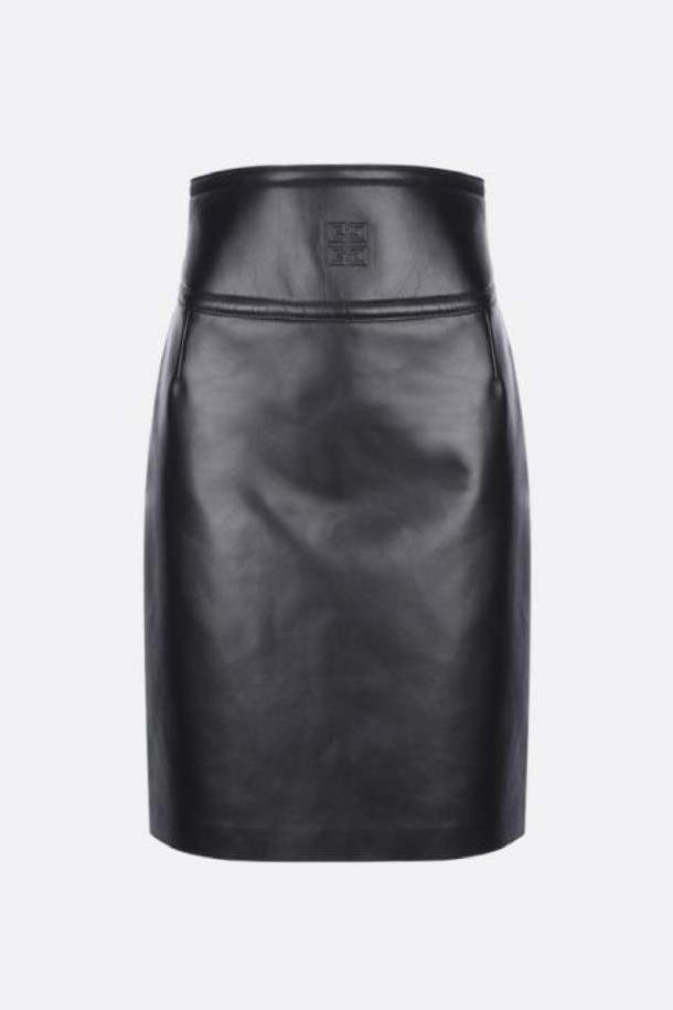 GIVENCHY - 미디스커트 - 지방시 여성 스커트 4G logo nappa midi skirt NB26