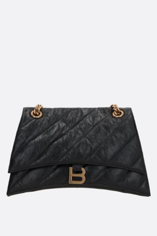 BALENCIAGA - 숄더백 - 발렌시아가 여성 숄더백 Crush medium shoulder bag in quilted Crush leather NB26