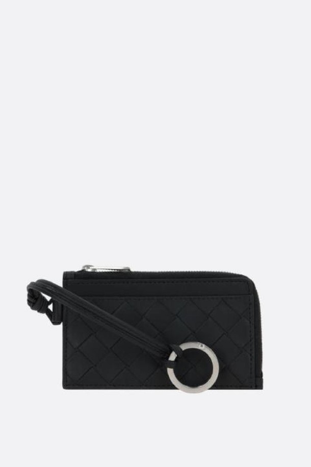 Bottega Veneta - 지갑 - 보테가 베네타 남성 카드지갑 Intrecciato VN zipped coin purse with keyring NB26