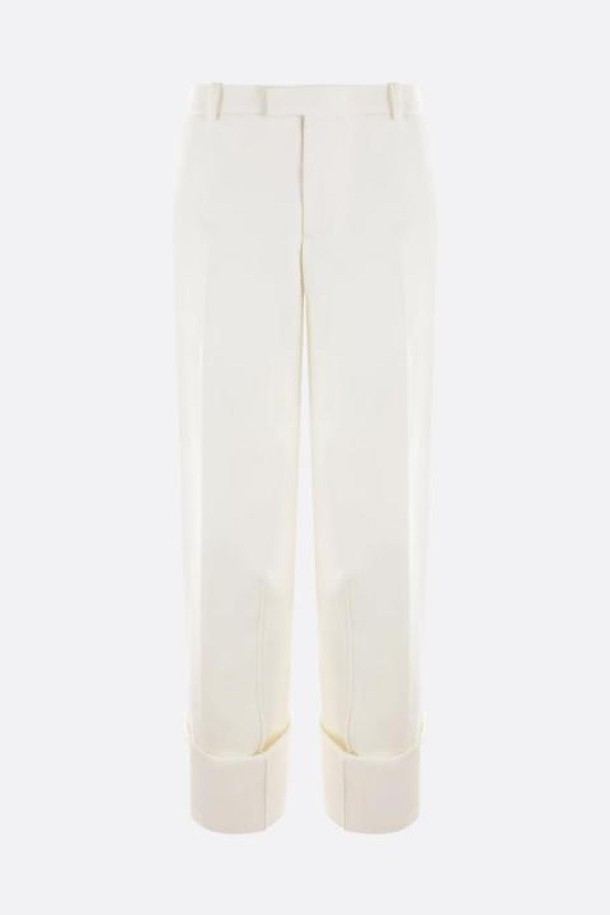 Bottega Veneta - 롱/미디팬츠 - 보테가 베네타 여성 바지 grain de poudre straight leg pants NB26