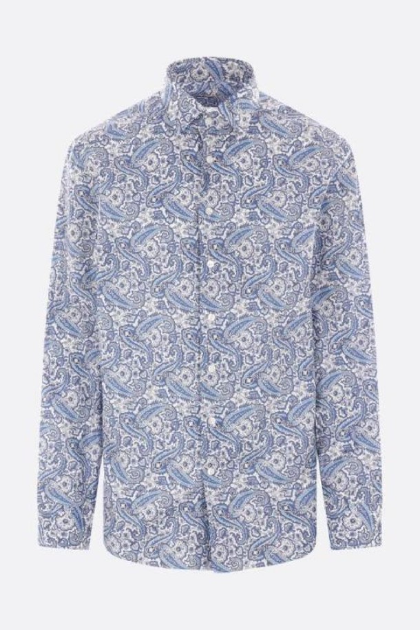 ETRO - 긴팔셔츠 - 에트로 남성 셔츠 floral Paisley printed poplin shirt NB26