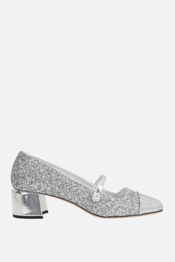 JIMMY CHOO - 펌프스 - 지미추 여성 펌프스 Elisa glitter fabric mary jane pumps NB26