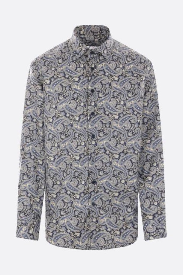 ETRO - 긴팔셔츠 - 에트로 남성 셔츠 floral Paisley printed poplin shirt NB26