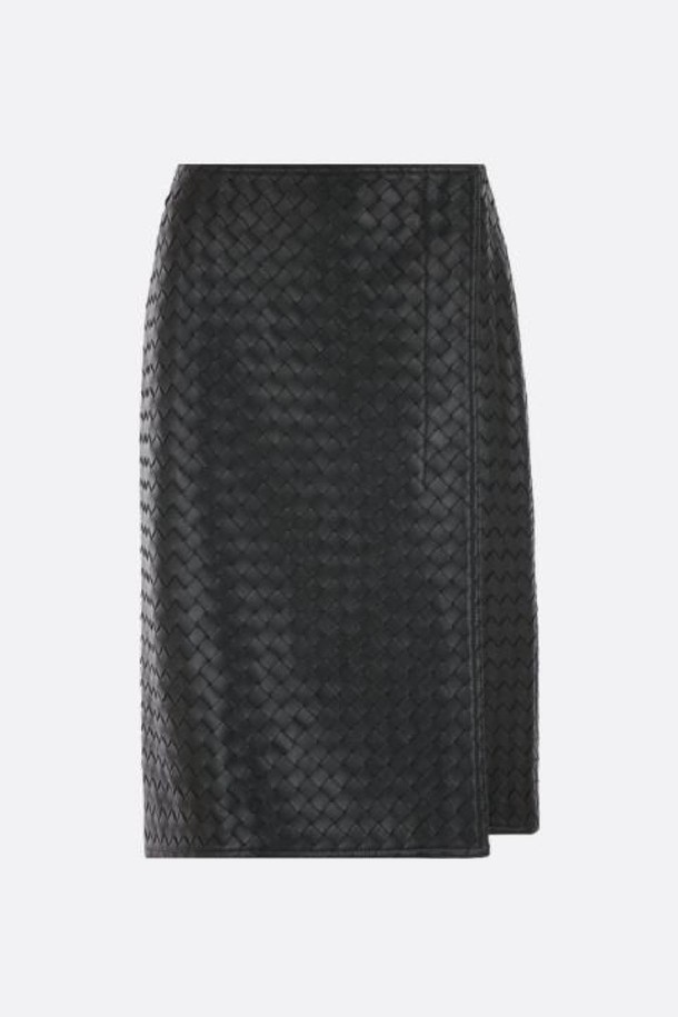 Bottega Veneta - 미디스커트 - 보테가 베네타 여성 스커트 Intrecciato nappa pencil skirt NB26