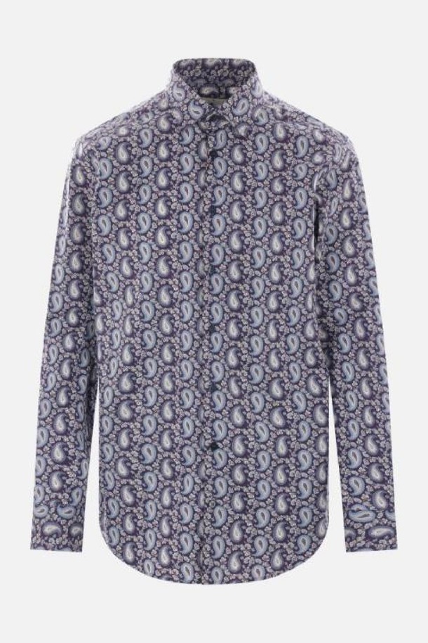 ETRO - 긴팔셔츠 - 에트로 남성 셔츠 Paisley printed poplin shirt NB26