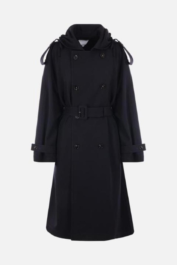 Bottega Veneta - 코트 - 보테가 베네타 여성 트렌치코트 double breasted gabardine trench coat NB26