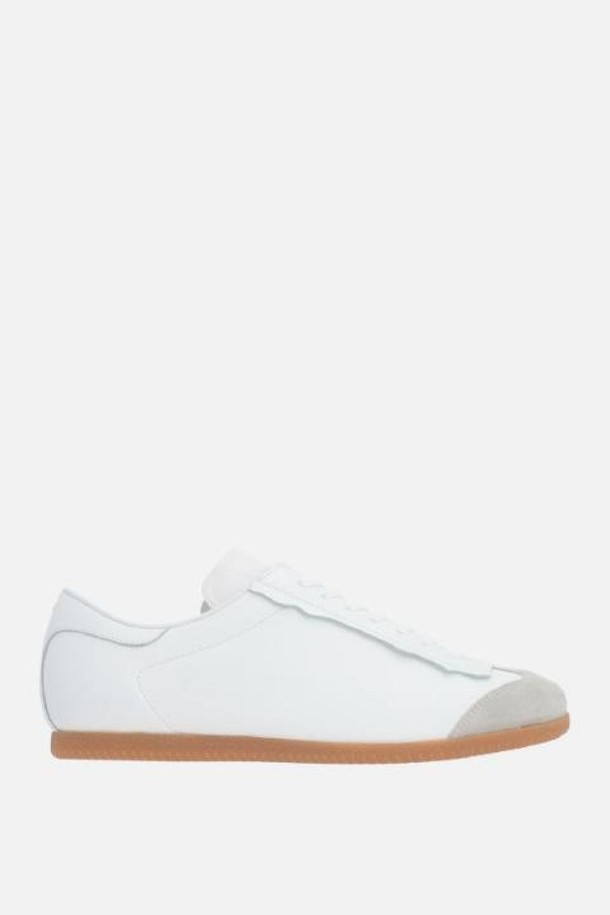 Maison Margiela - 스니커즈 - 메종마르지엘라 남성 스니커즈 Featherlight smooth leather and suede sneakers NB26