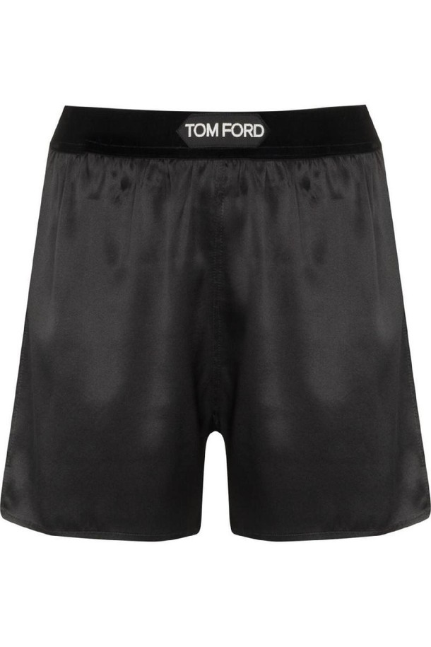 TOM FORD - 쇼트팬츠 - 톰포드 여성 반바지 LOGO SILK SHORTS NB30