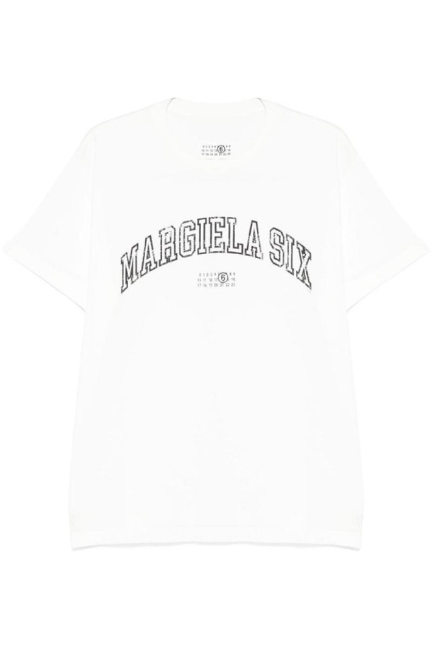 MM6 Maison Margiela - 반팔티셔츠 - 엠엠식스 메종마르지엘라 남성 티셔츠 LOGO COTTON T SHIRT NB30