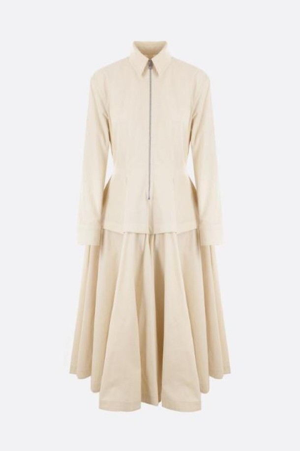 Bottega Veneta - 긴소매 원피스 - 보테가 베네타 여성 원피스 poplin shirt dress NB26