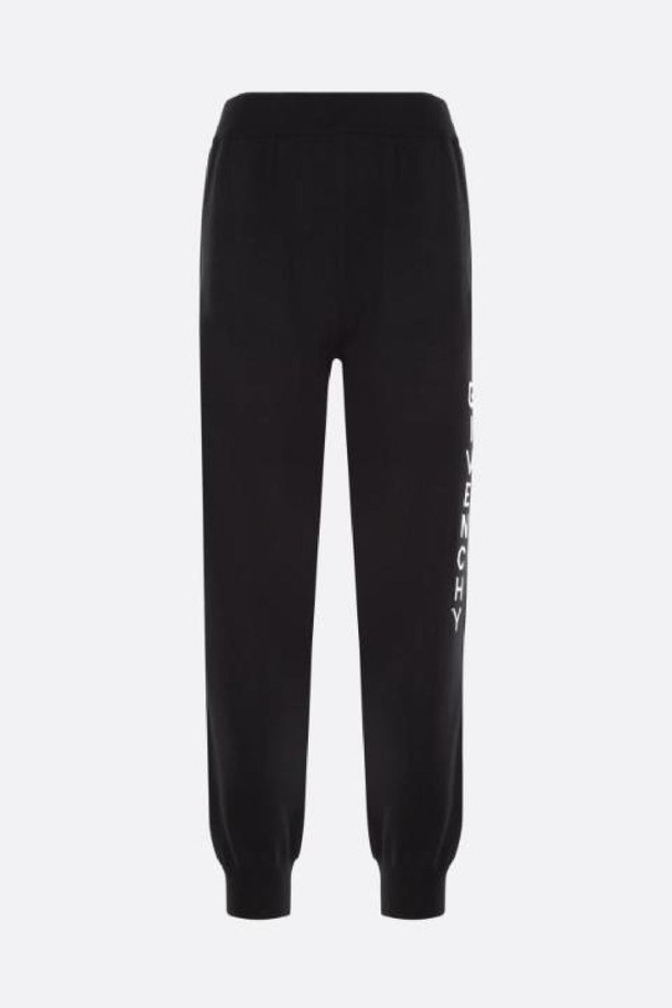 GIVENCHY - 슬랙스/수트팬츠 - 지방시 남성 바지 knit joggers with logo intarsia NB26