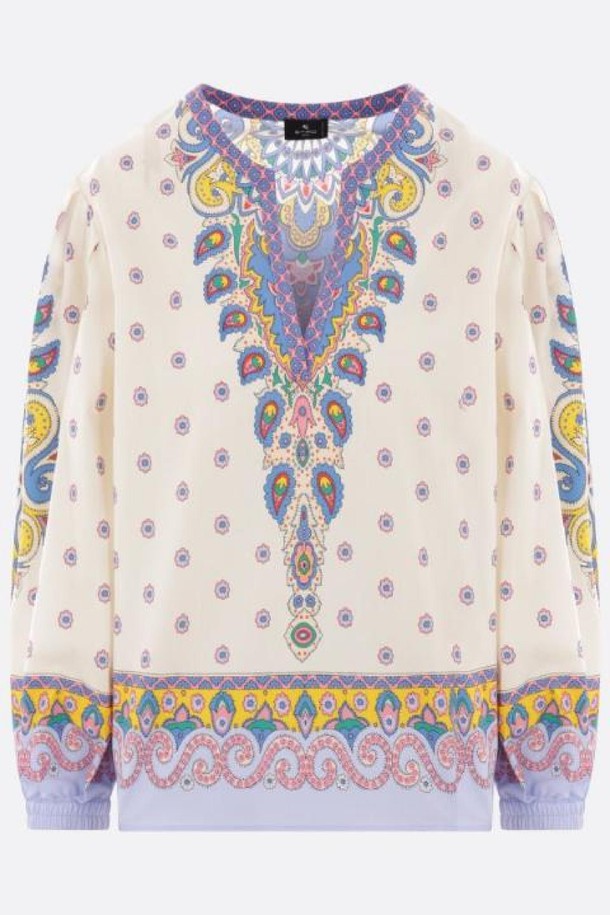 ETRO - 셔츠 - 에트로 여성 블라우스 printed poplin blouse NB26