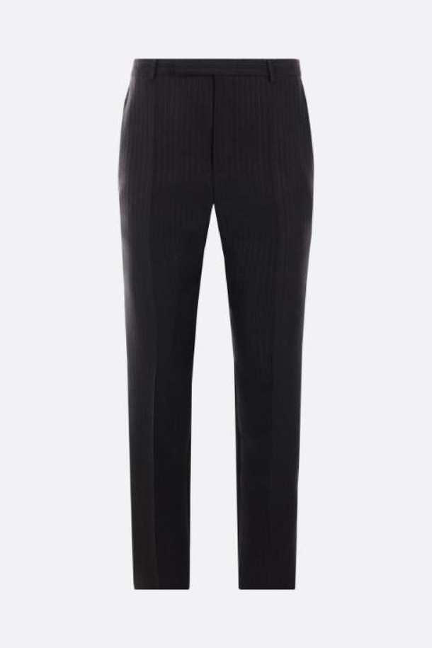 SAINT LAURENT - 슬랙스/수트팬츠 - 생로랑 남성 바지 wool and silk pants NB26