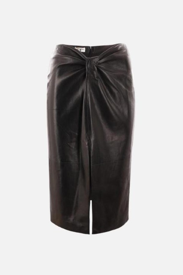 SAINT LAURENT - 미디스커트 - 생로랑 여성 스커트 nappa midi pencil skirt NB26