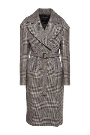 톰포드 여성 코트 Prince of Wales wool belted midi coat NB01