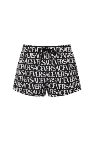 베르사체 남성 수영복 Monogram printed nylon swim shorts NB01