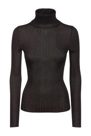 톰포드 여성 터틀넥 Rib knit viscose turtleneck NB01