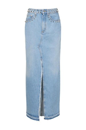 알렉산드라리치 여성 스커트 Studded denim long skirt NB01