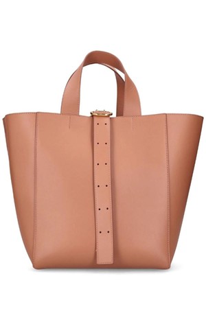 질샌더 여성 토트백 Medium Square leather tote bag NB01