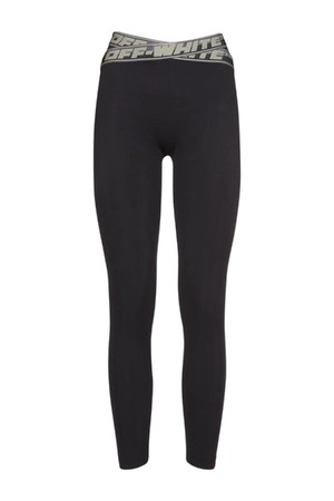 오프화이트 여성 레깅스 ATHLEISURE LOGO BAND JERSEY LEGGINGS NB01