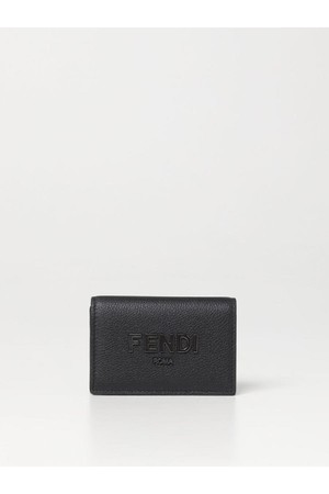 펜디 남성 지갑 Fendi grained leather credit card holder NB03