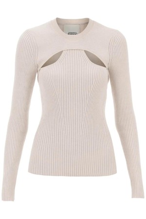 이자벨마랑 여성 스웨터 zana cut out sweater in ribbed knit NB02