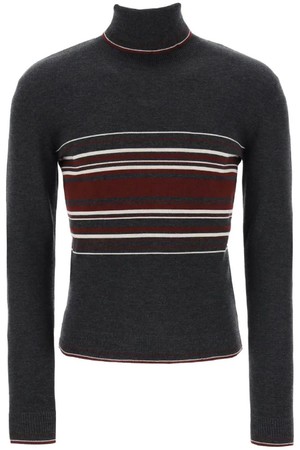 돌체앤가바나 남성 스웨터 striped wool turtleneck sweater NB02