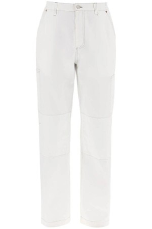 엠엠식스 메종마르지엘라 남성 바지 wide cotton canvas trousers for men or women NB02