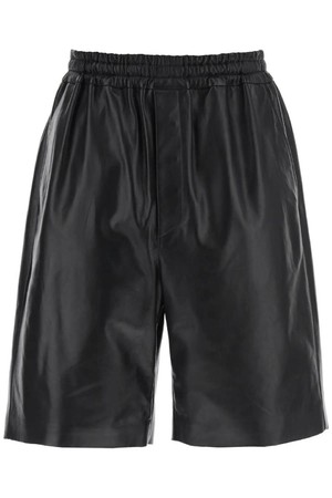 질샌더 남성 숏팬츠 leather bermuda shorts for NB02